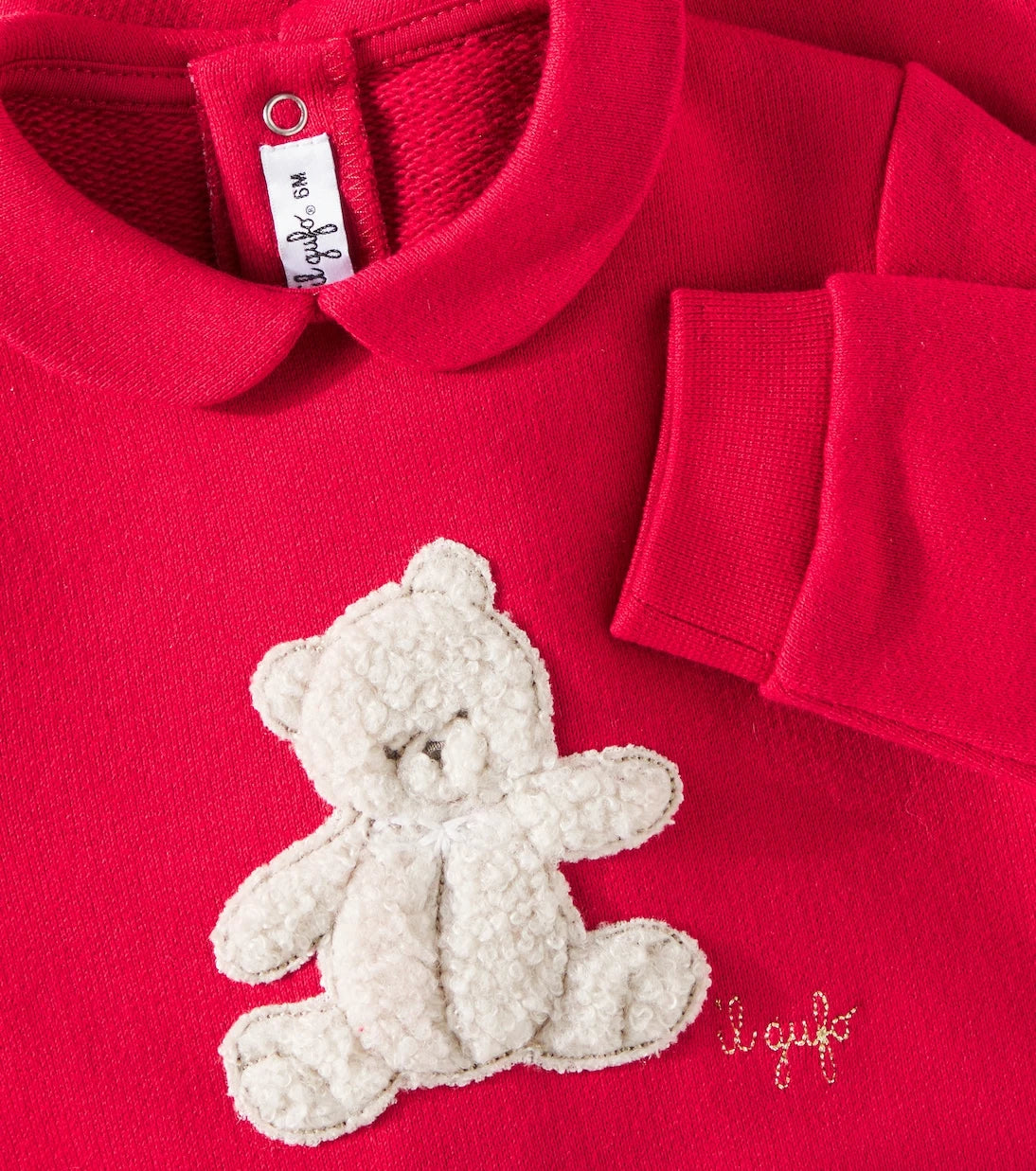 Il Gufo - Baby patch-appliqué cotton onesie