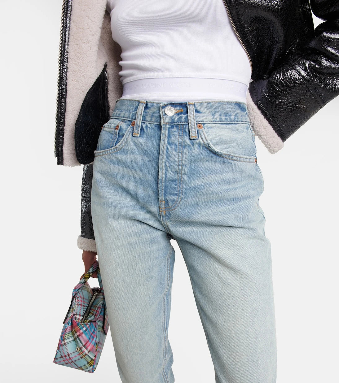 Re/Done - High-rise bootcut jeans