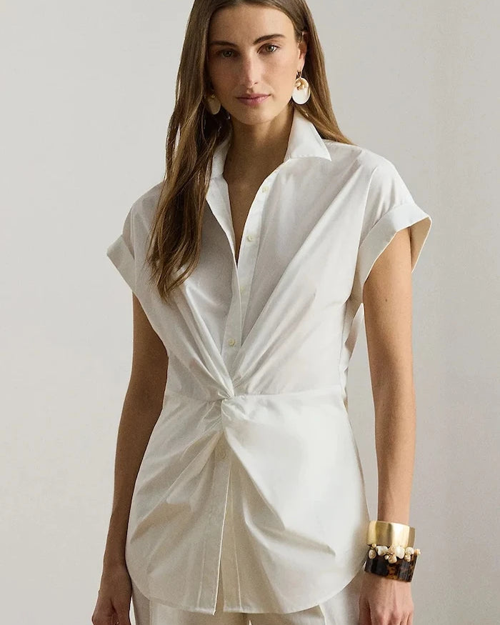 Lauren Ralph Lauren риза дамска от памук