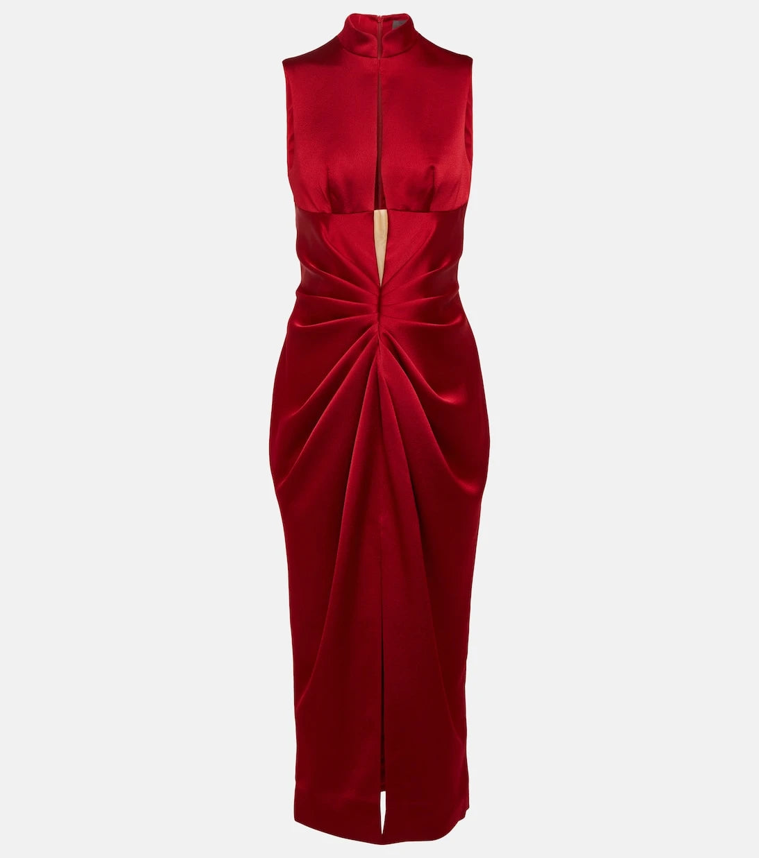 Rasario - Draped cutout midi dress