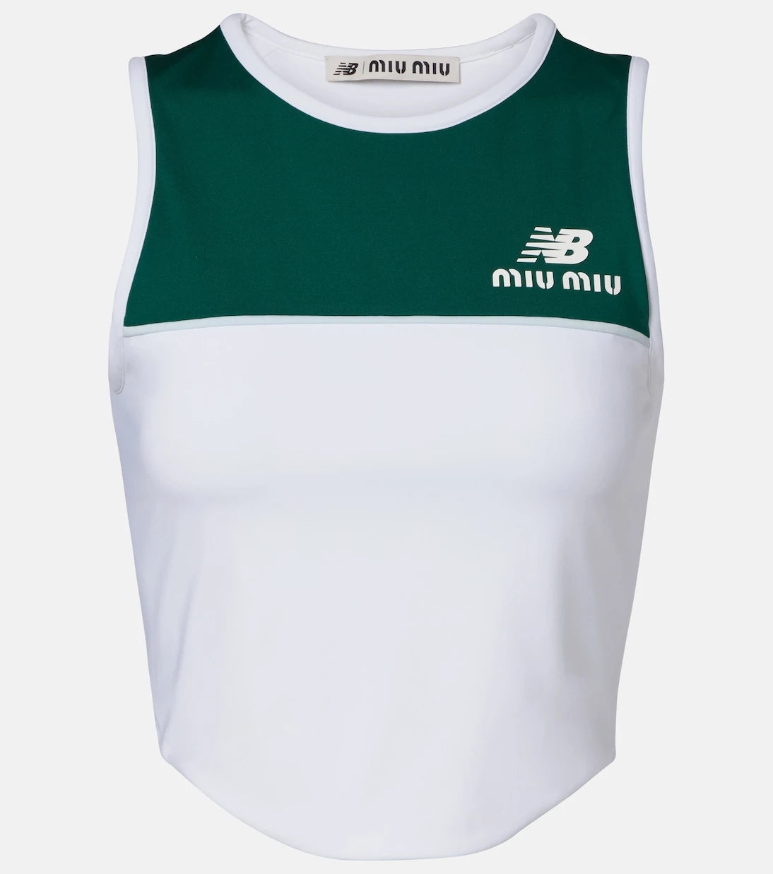 Miu Miu - بلوزة رياضية بلا أكمام (تانك توب) بالتعاون مع New Balance