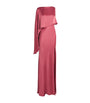 Pink Satin Asymmetric Gown