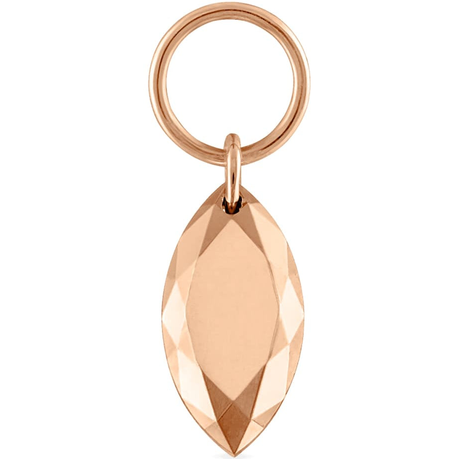 Maria Tash Faceted Gold Marquise Charm (6.5mm)