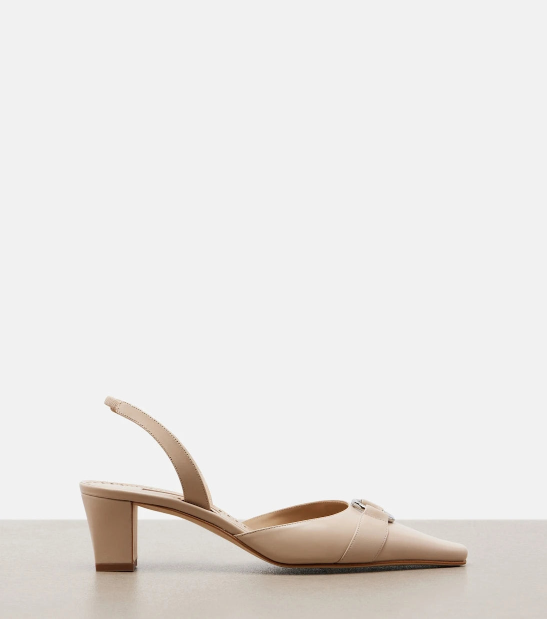 Manolo Blahnik - Trixa leather slingback pumps