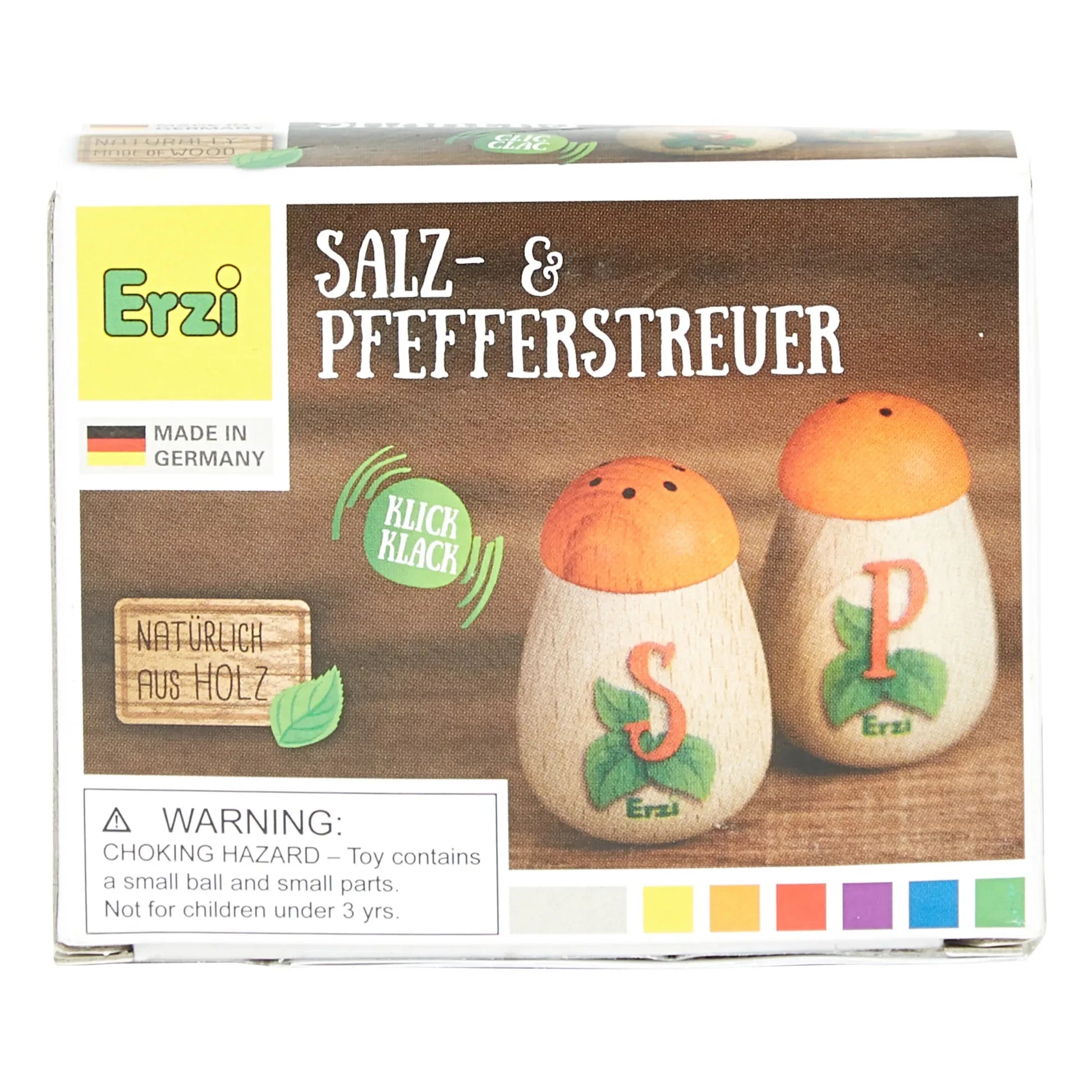 Erzi - Wooden Toy Salt & Pepper Shakers