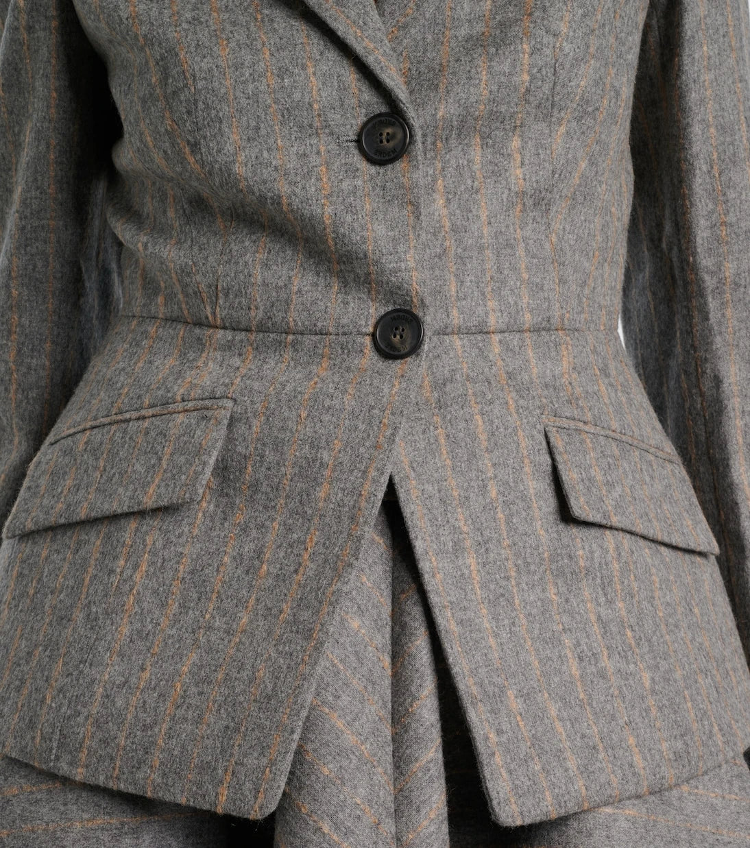 Erdem - Pinstripe wool and mohair blazer