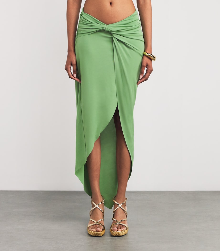 Green Aeris Maxi Skirt