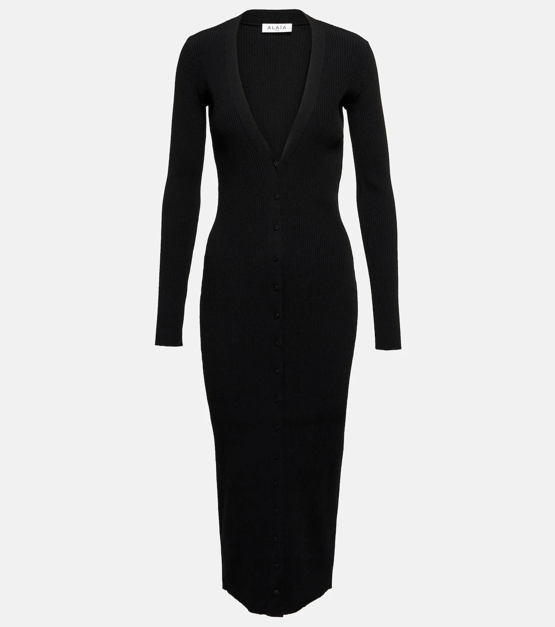 Alaïa - Long-sleeved midi dress