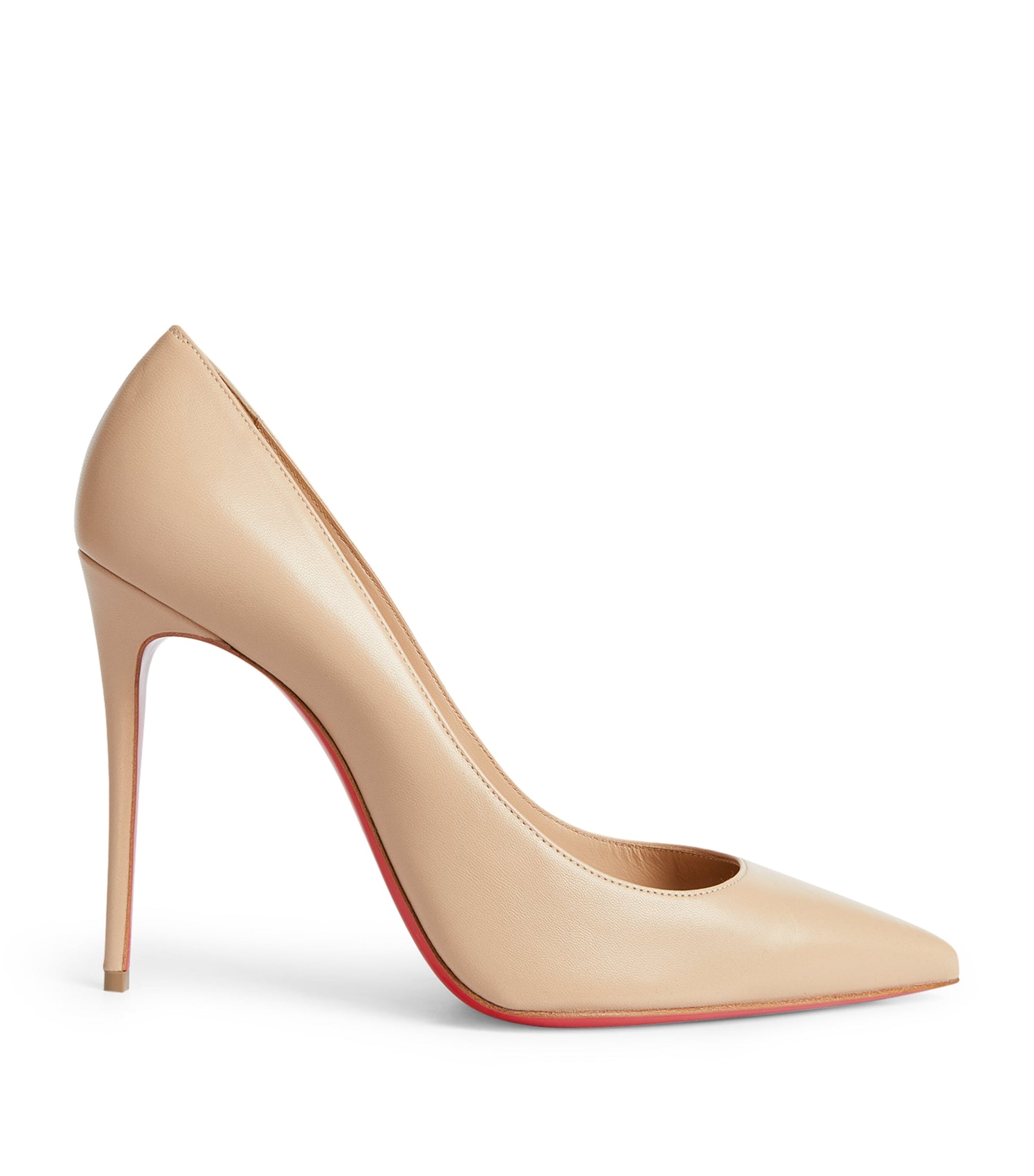 Christian Louboutin Nude Kate Leather Pumps 100