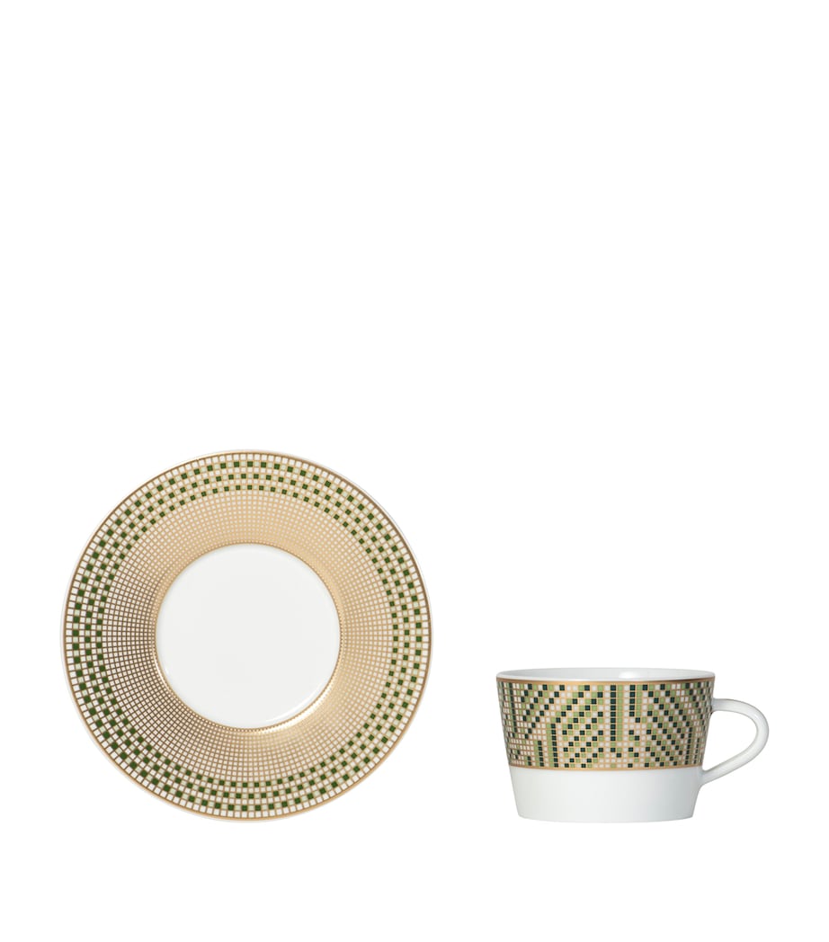 Bernardaud Porcelain Teacup and Saucer