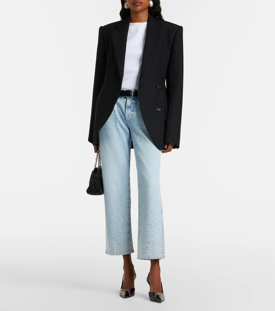 7 For All Mankind - Calie embellished straight jeans