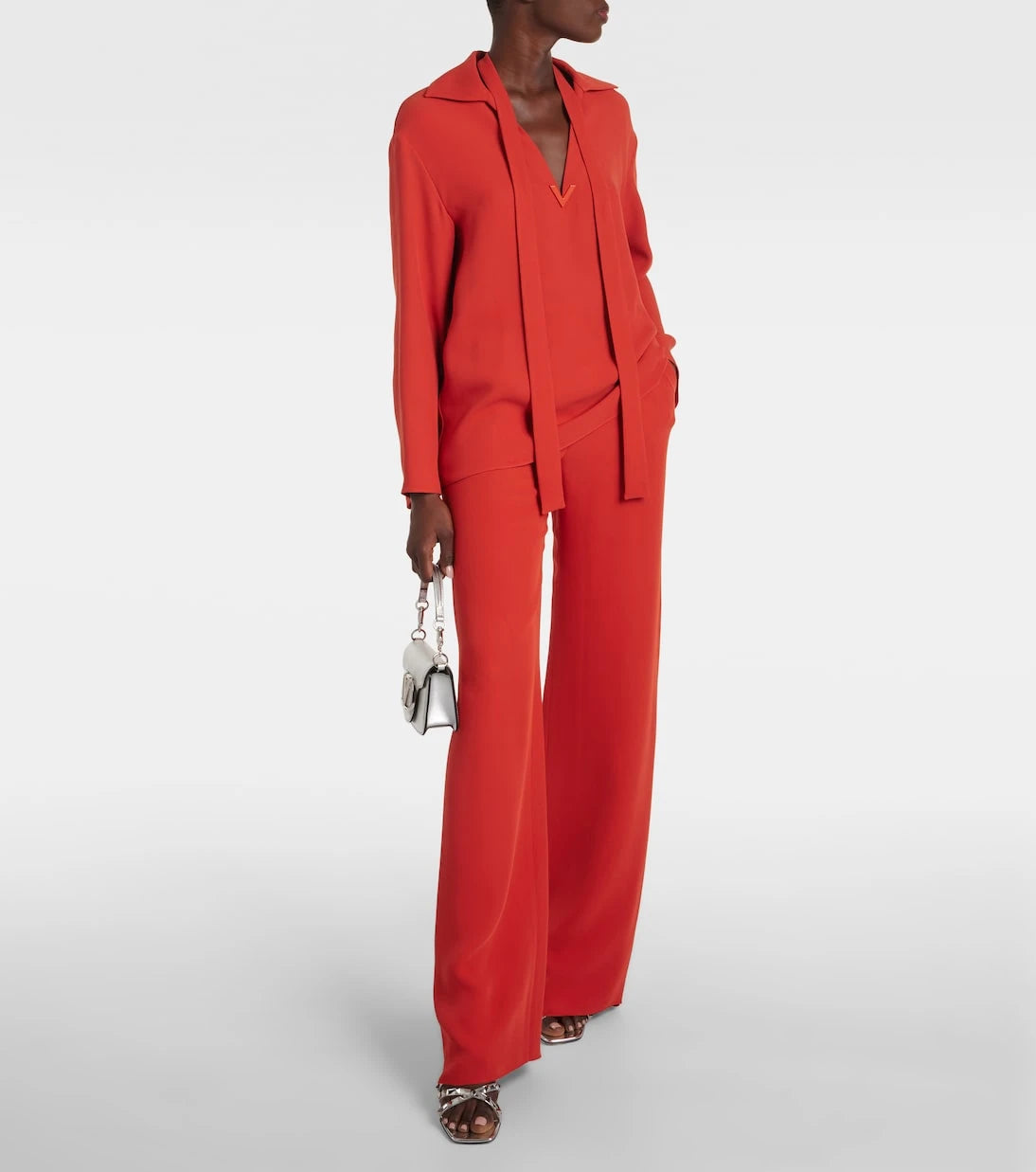 Valentino - Cady Couture wide-leg pants