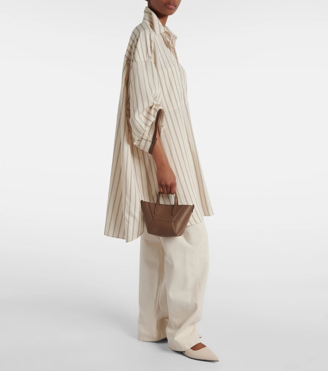 Brunello Cucinelli - Duo Small leather tote bag