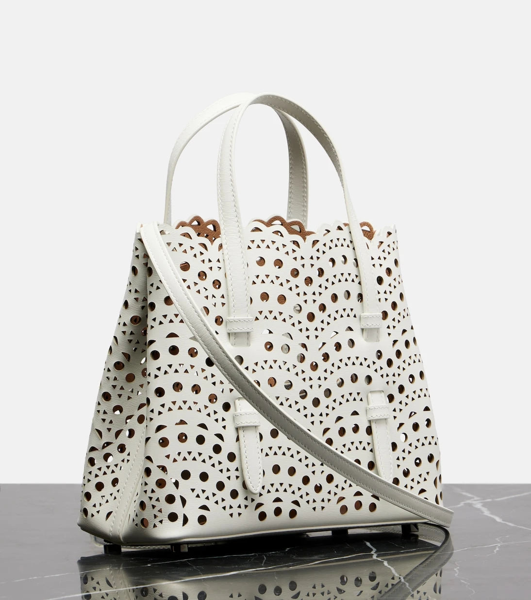 Alaïa - Le Mina 20 New Vienne leather tote bag