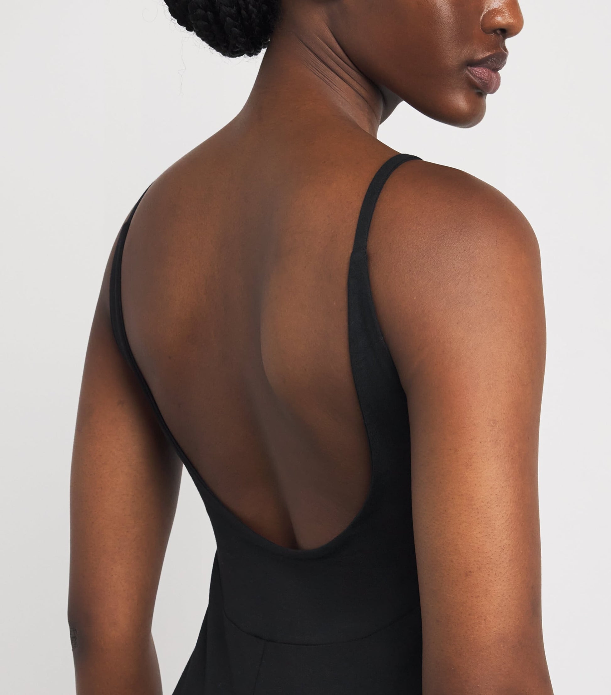 Nadine Mos Black Cotton Mazal Mini Slip Dress