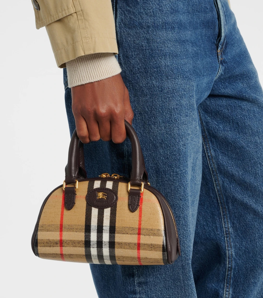 Burberry - Highlands Mini Burberry Check tote bag