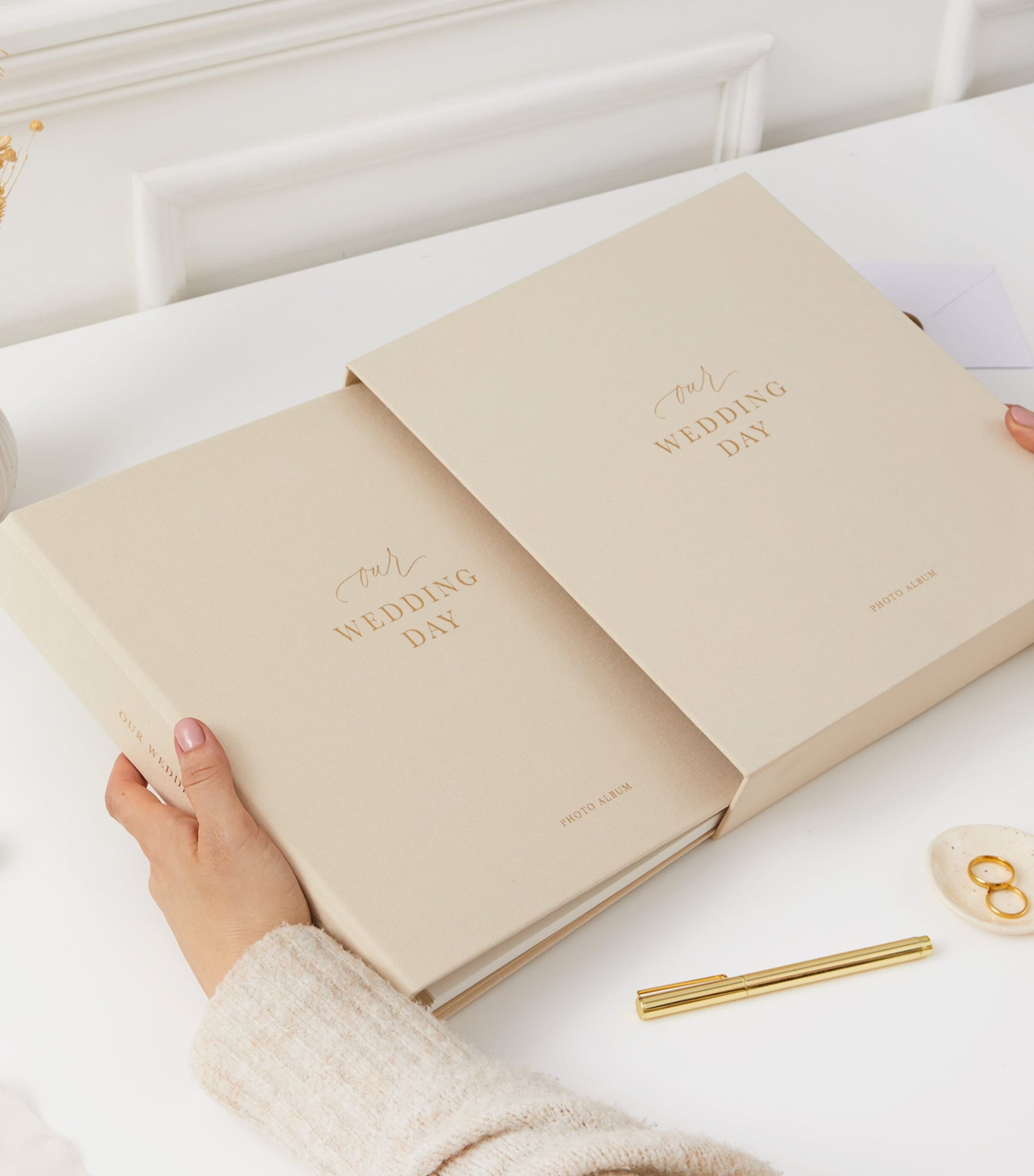 Blush and Gold Our Wedding Day Photo Album