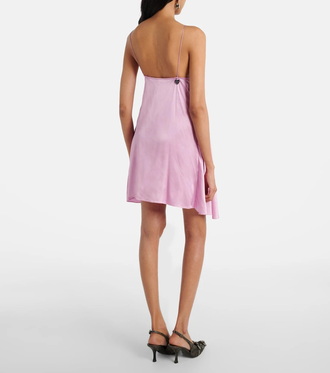 Acne Studios - Ruffled halterneck satin minidress