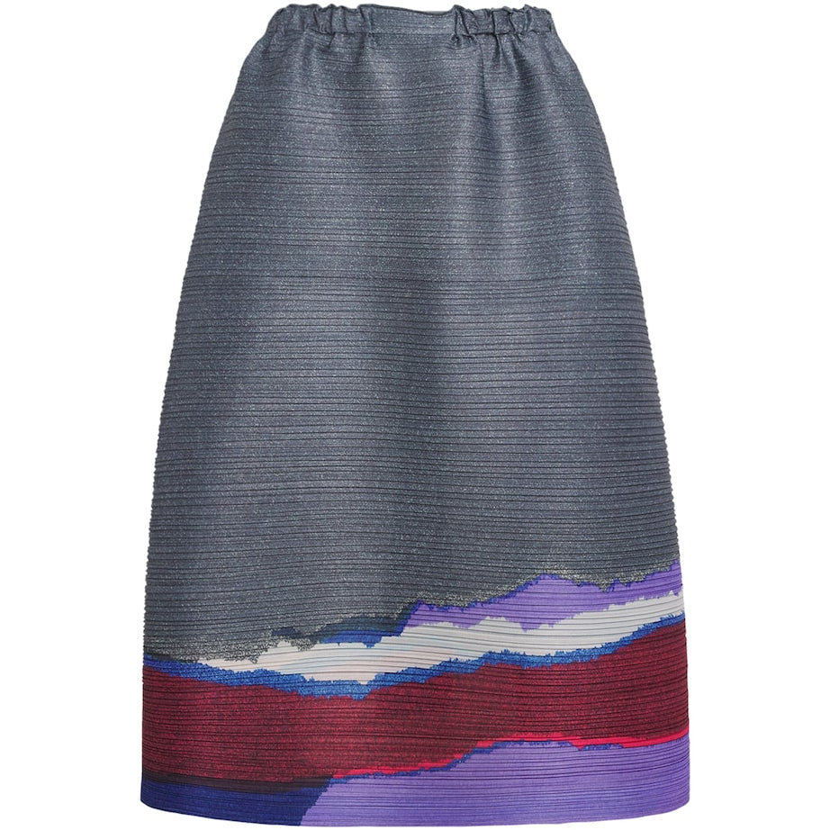Grainy Colors Midi Skirt
