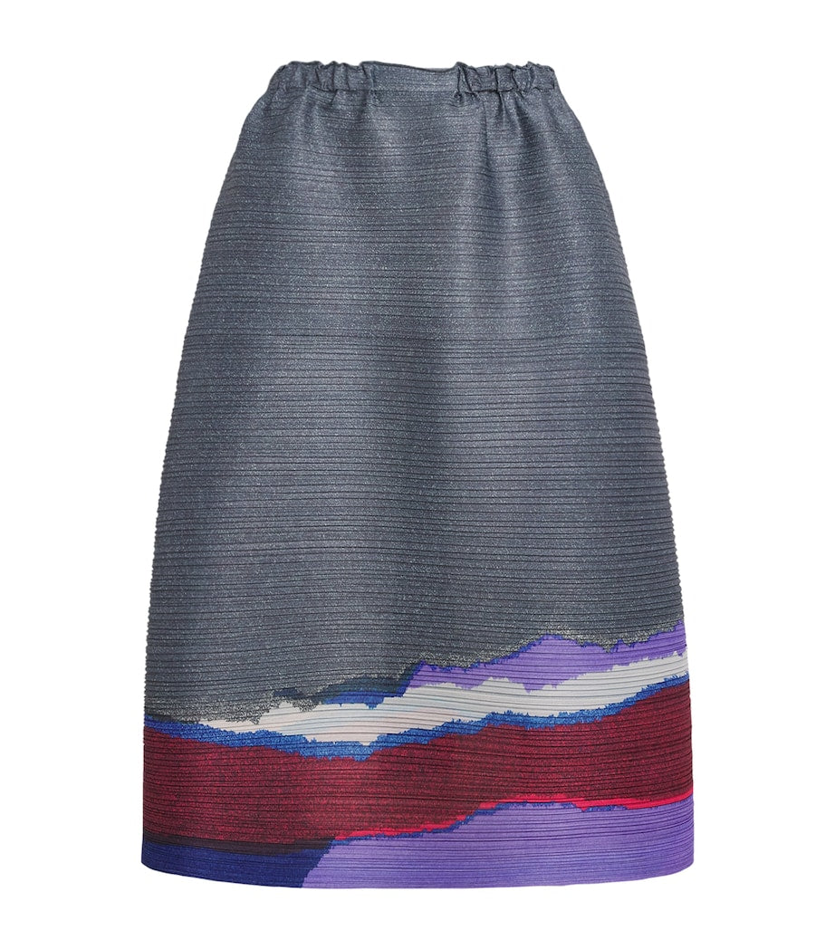 Grainy Colors Midi Skirt