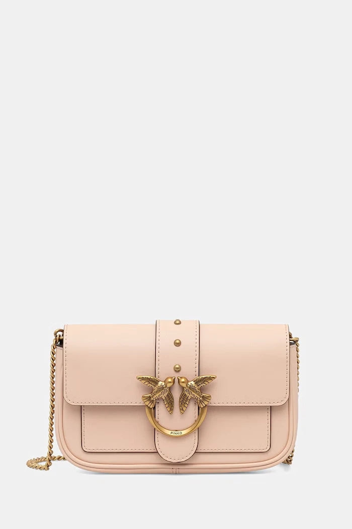 Pinko kadın deri crossbody çanta