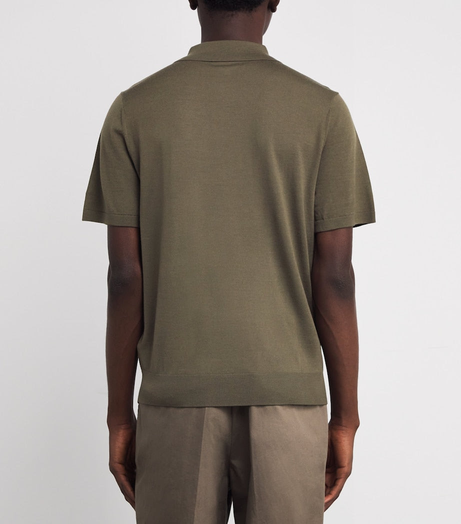 Paul Smith Merino Signature Stripe Polo Shirt