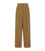 Brown Igor Wide-Leg Tailored Trousers