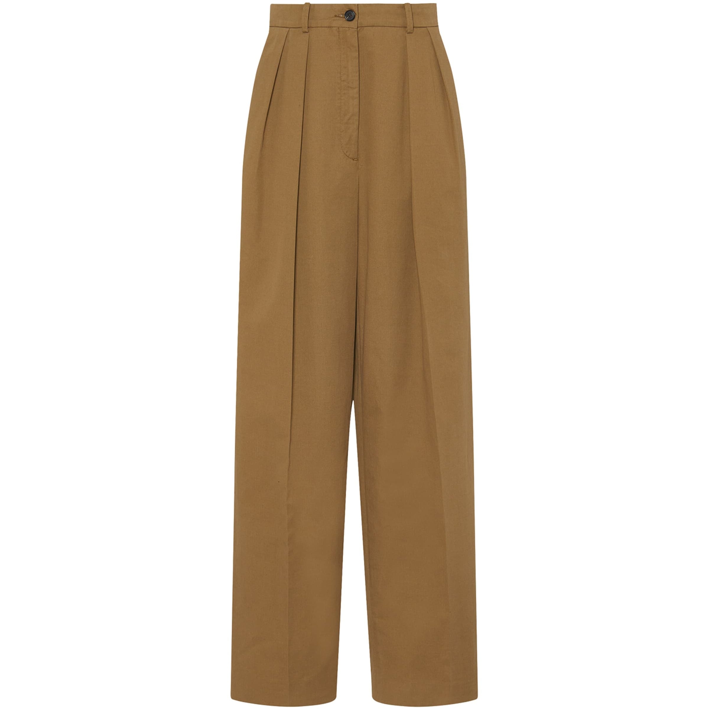 Brown Igor Wide-Leg Tailored Trousers