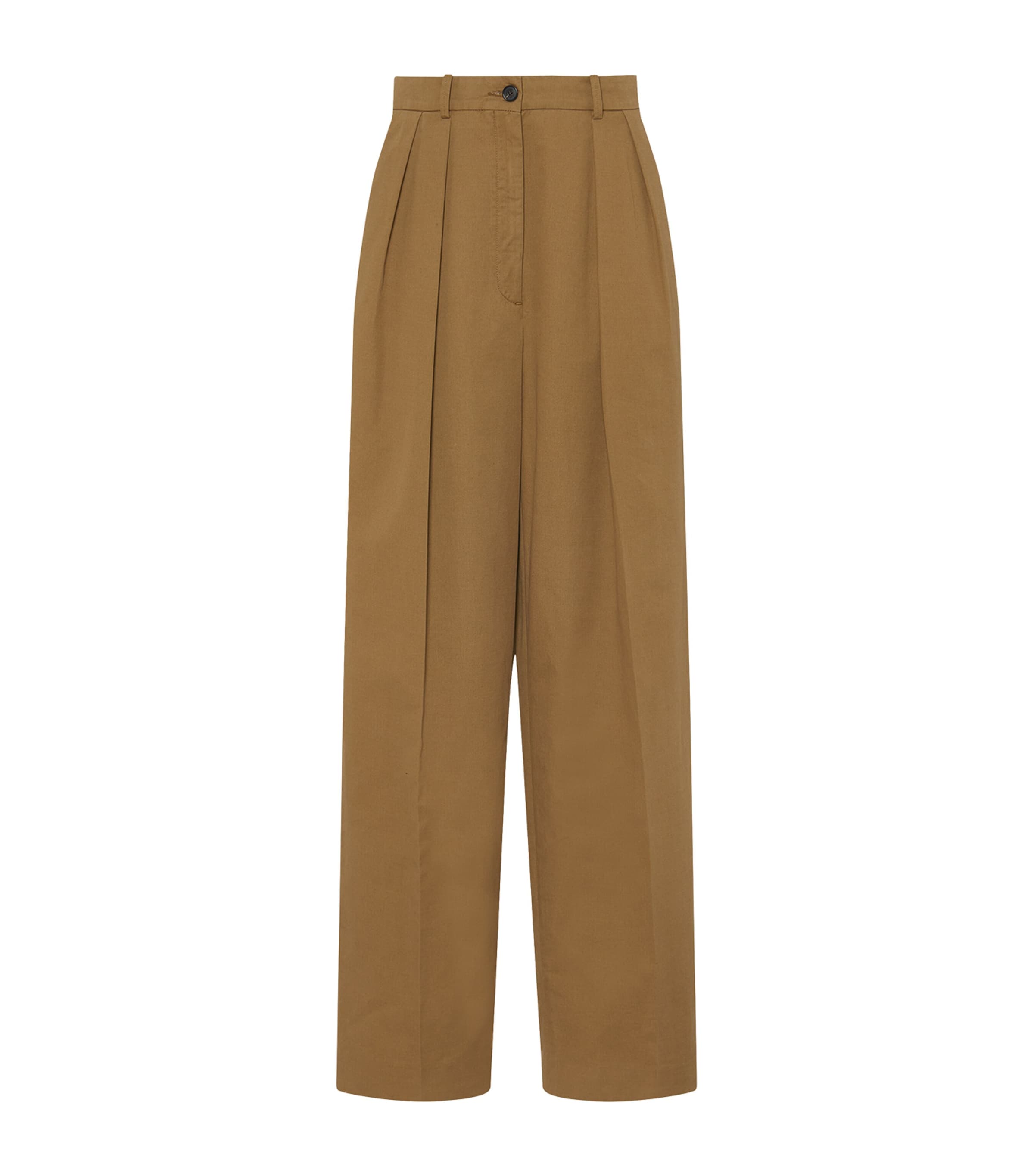 Brown Igor Wide-Leg Tailored Trousers