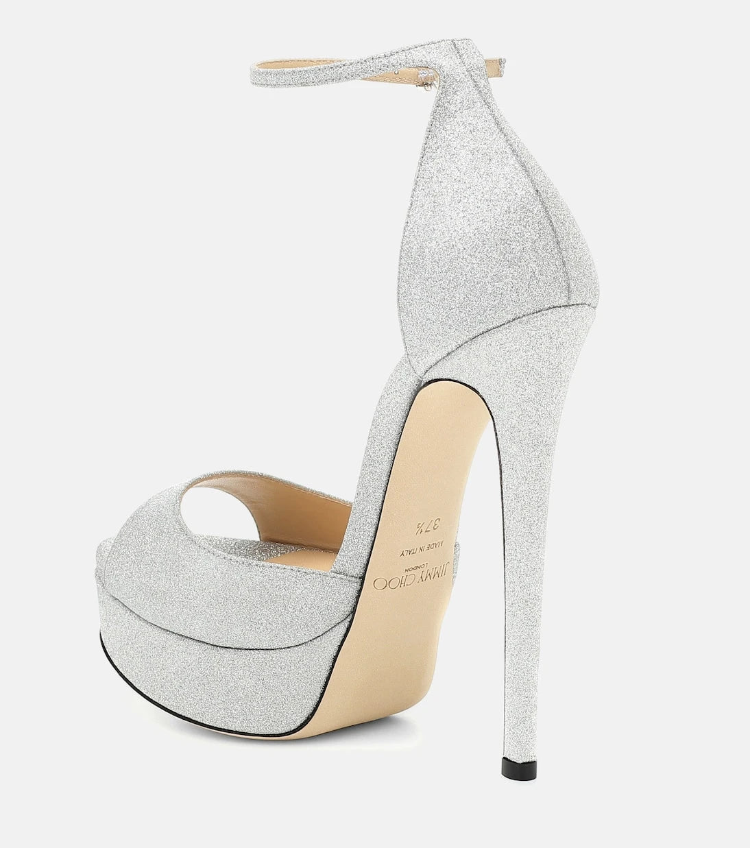 Jimmy Choo - صندل ماكس 150 بالترتر اللامع