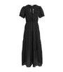 DÔEN Black Cotton Gabriella Midi Dress