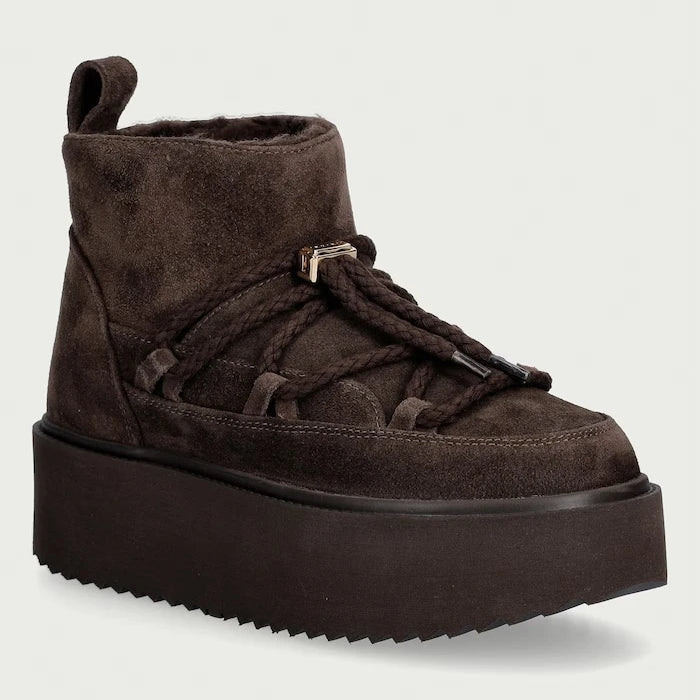 Inuikii Classic Low Platform süet kadın apreski