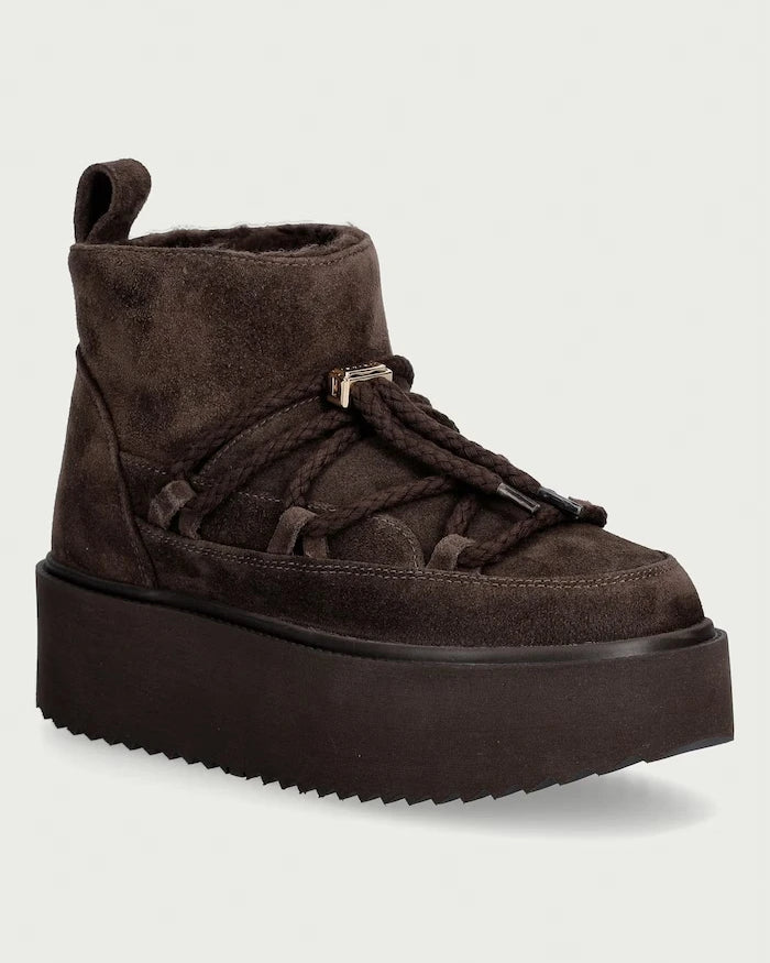 Inuikii Classic Low Platform süet kadın apreski