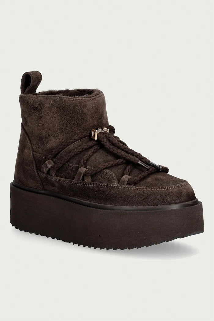 Inuikii Classic Low Platform süet kadın apreski
