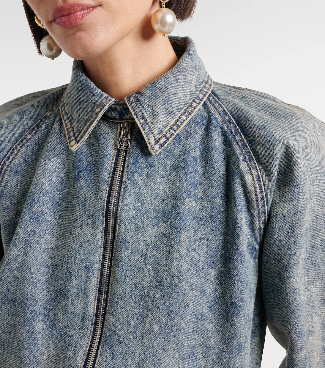 Magda Butrym - Denim blouson jacket
