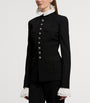 Ralph Lauren Collection Black Wool Grain de Poudre Eliza Jacket