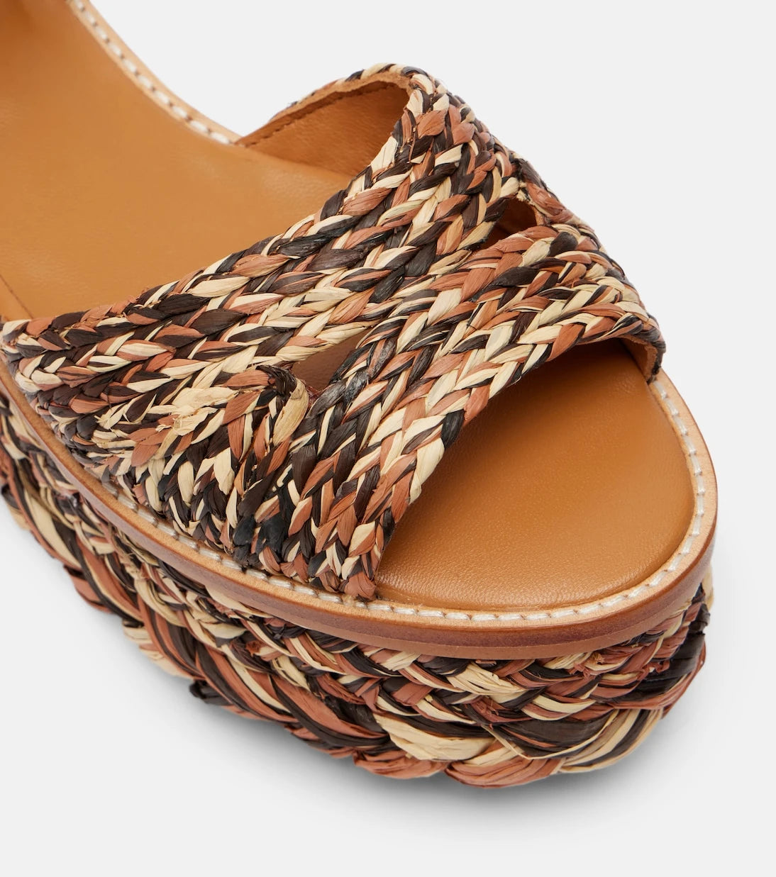 Clergerie - Arty raffia platform sandals