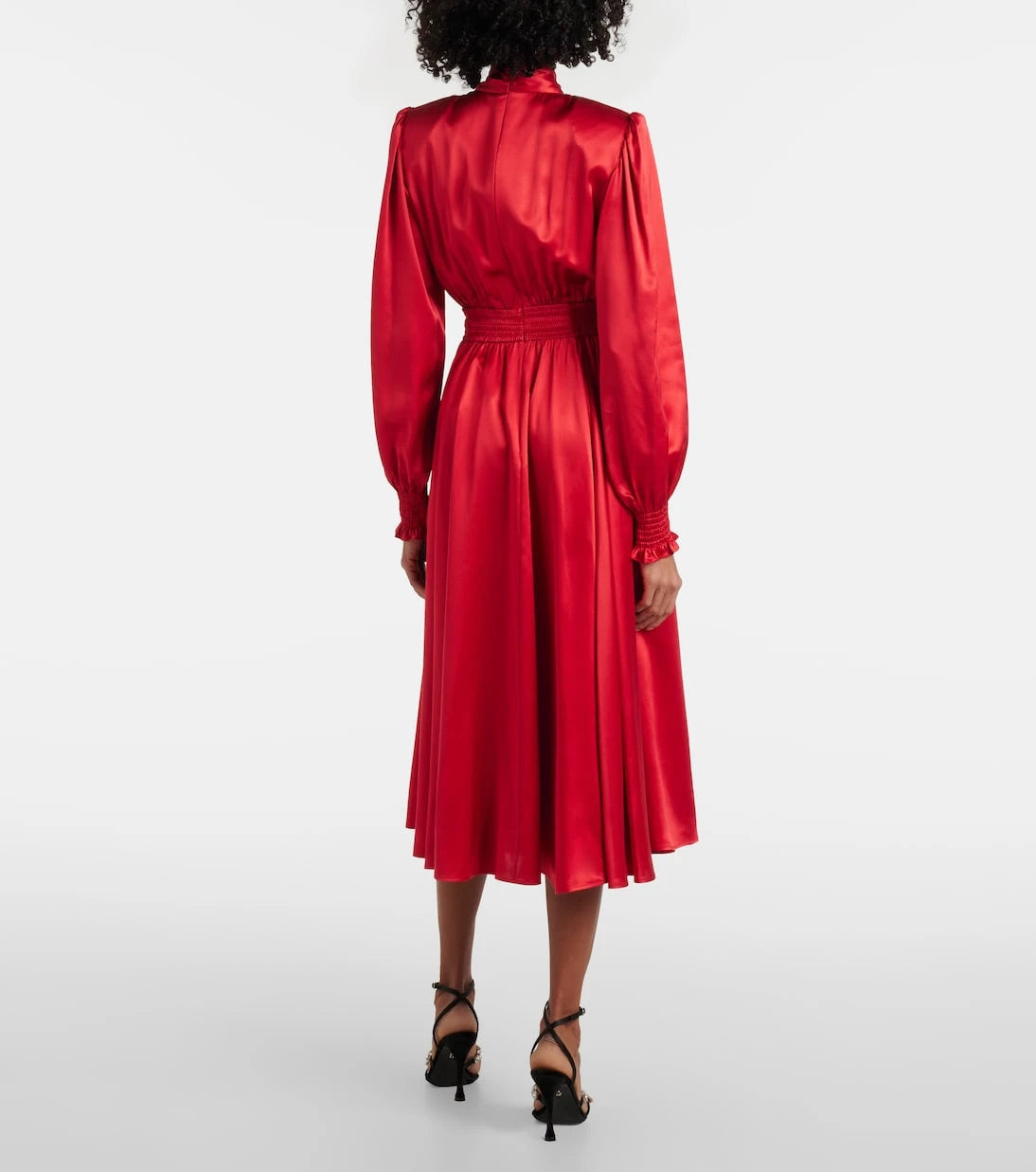 Dolce&Gabbana - Silk satin shirt dress