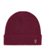 Claudie Pierlot Red Cashmere Embroidered Beanie