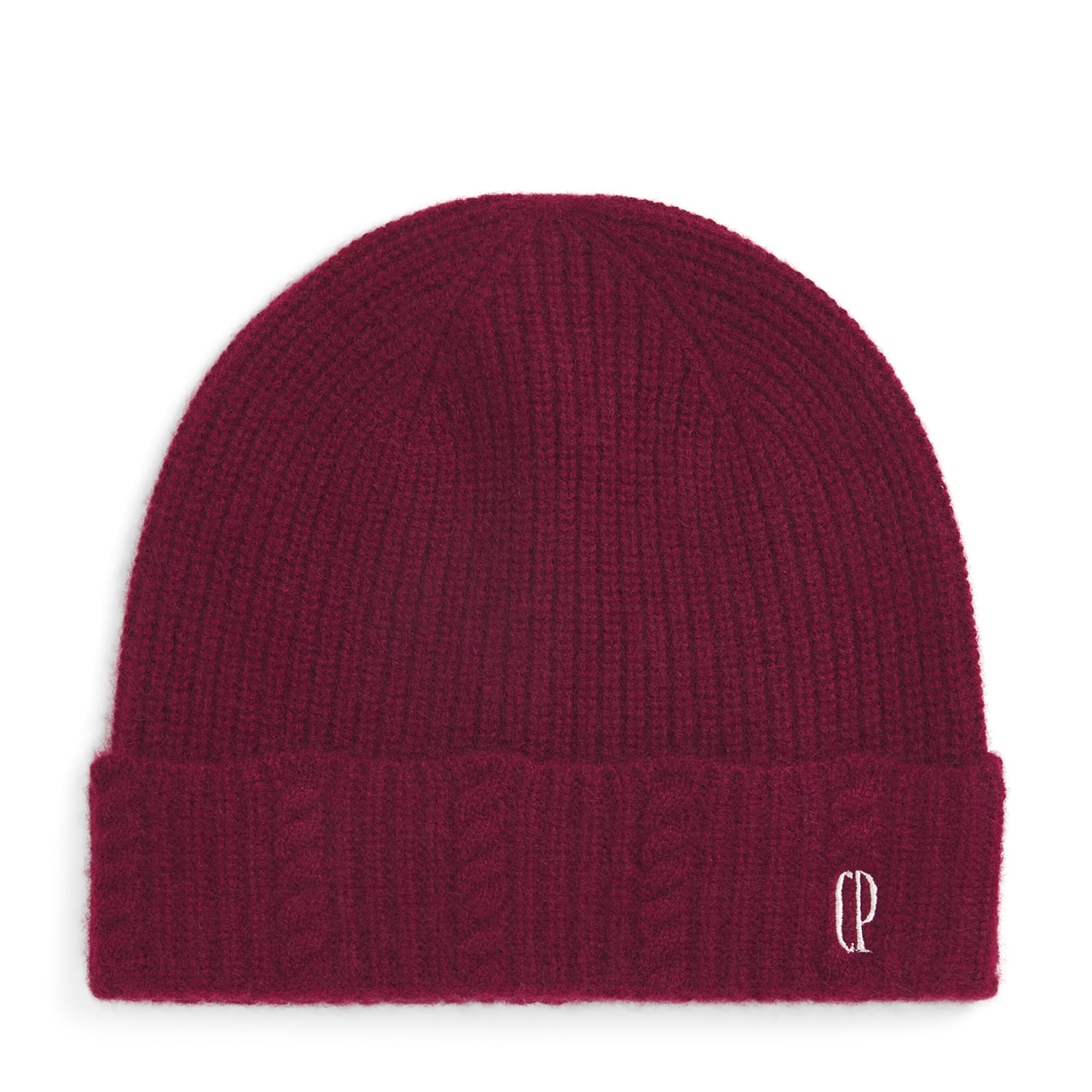 Claudie Pierlot Red Cashmere Embroidered Beanie