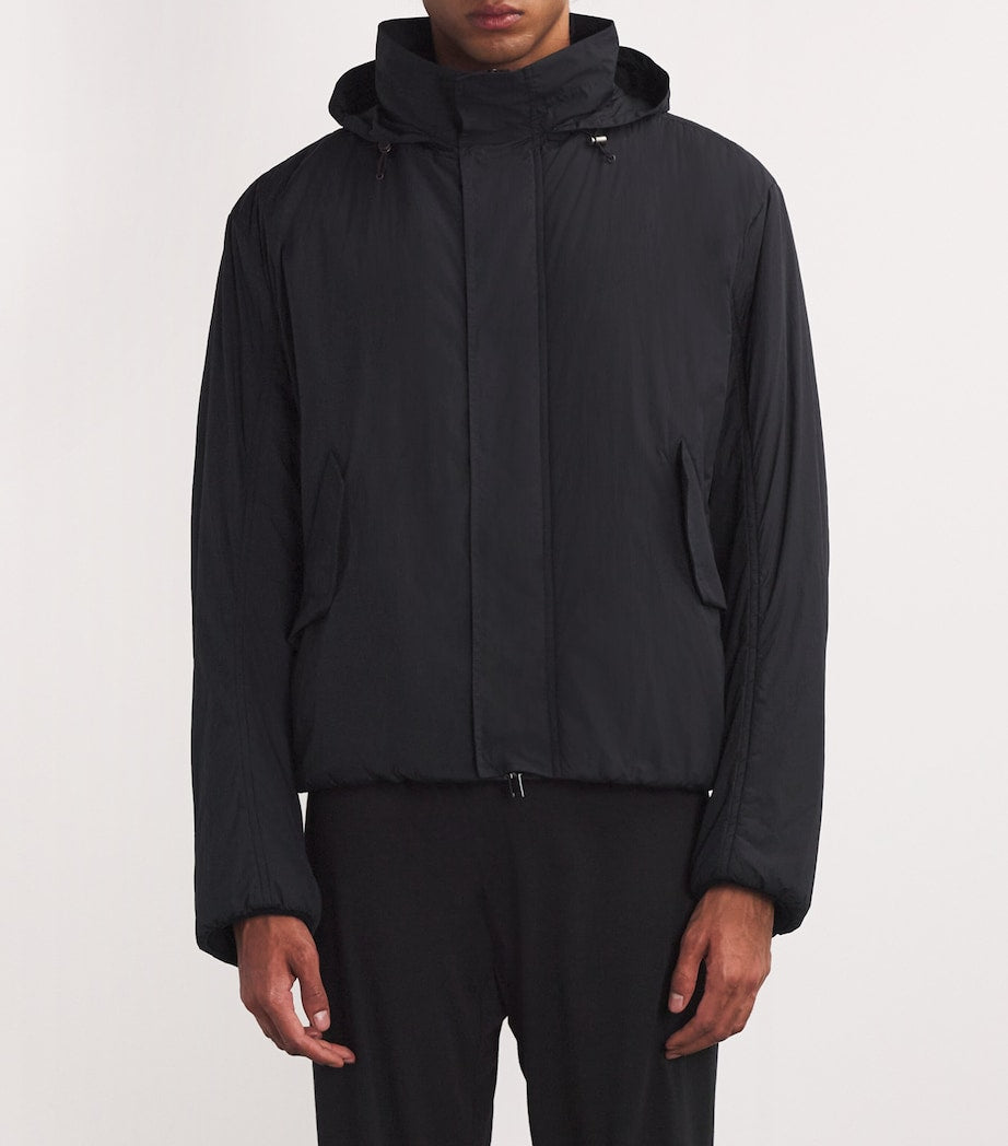 The Row Black Lucius Bomber Jacket