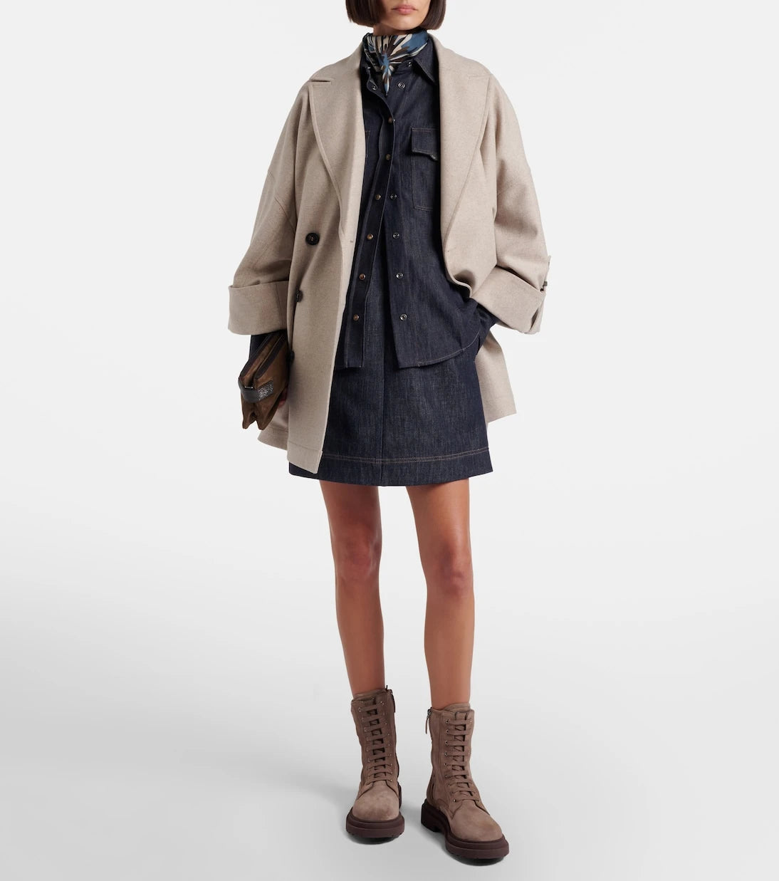 Brunello Cucinelli - Suede lace-up boots