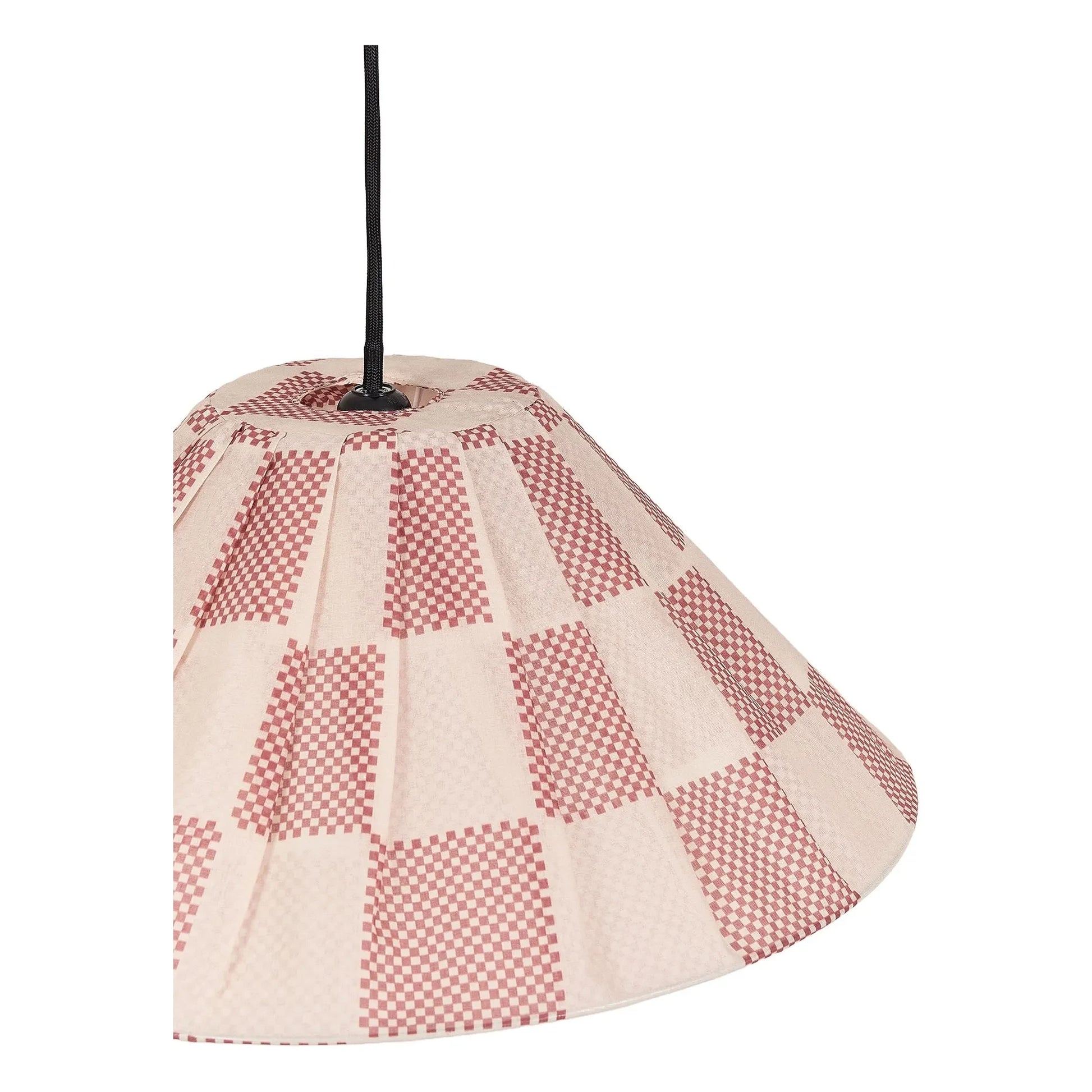 Nobodinoz - Ava Checks lampshade | Red
