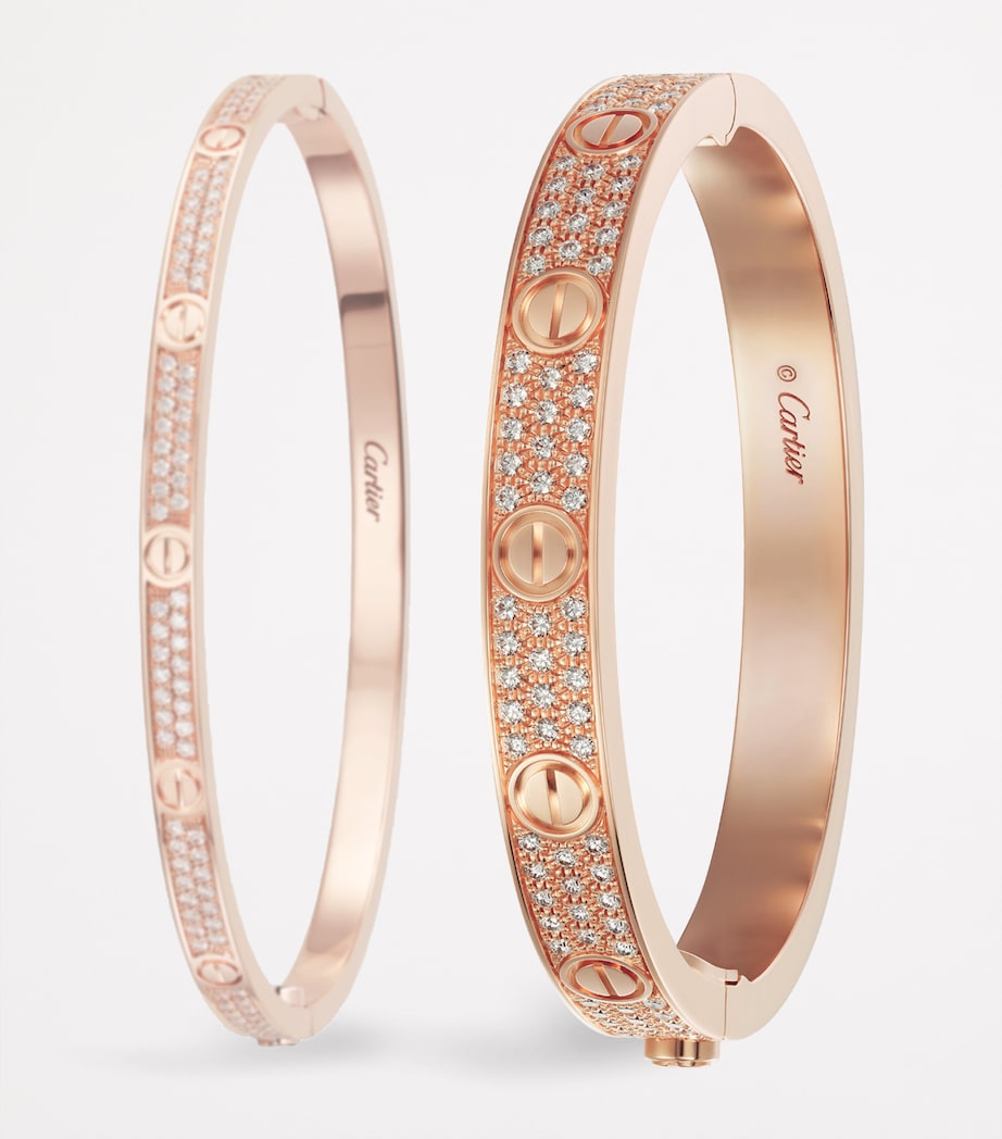 Rose Gold and Diamond LOVE Bracelet