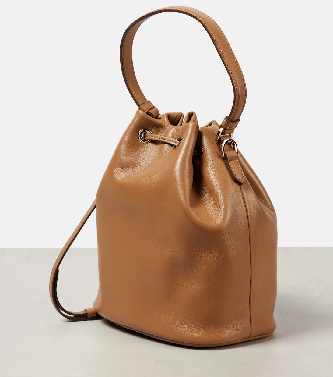 Prada - Small leather bucket bag