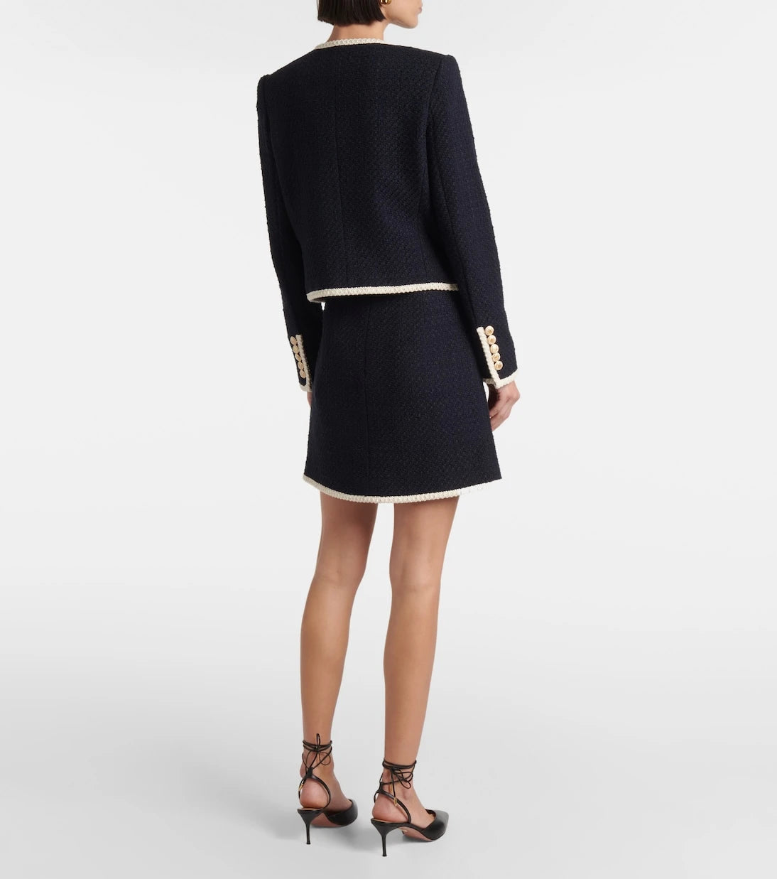 Veronica Beard - Mabel cropped tweed jacket