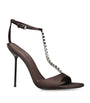 Lidia T-Strap Heeled Sandals 105