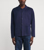 Navy Cotton Three-Pocket Overshirt