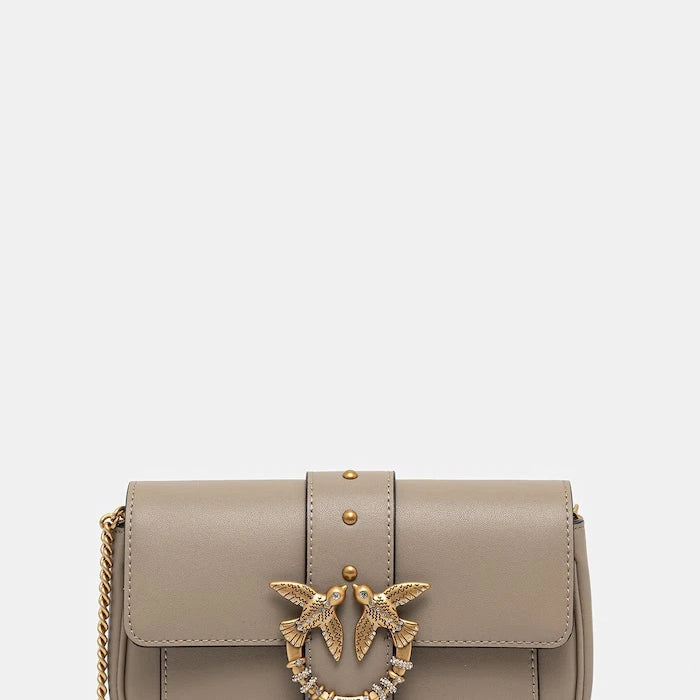 Pinko чанта crossbody дамска от кожа