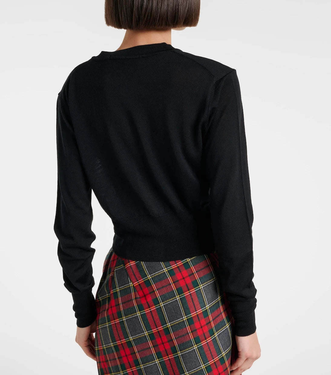 Vivienne Westwood - Bea cropped wool and silk cardigan